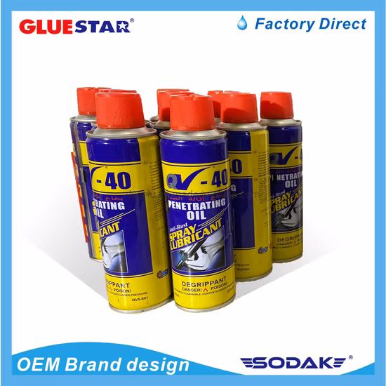 Spray lubrificante antiruggine per la cura dell'auto