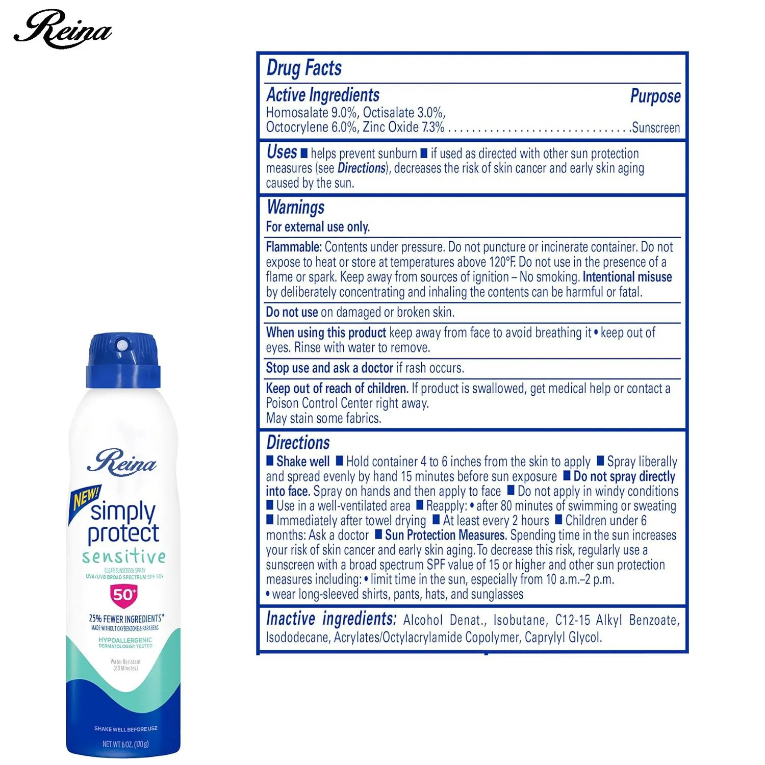 Spray solare per la cura della pelle del viso OEM SPF 50