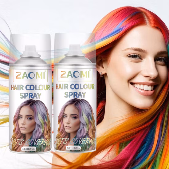 Lo spray colorante per capelli colorato all'ingrosso in fabbrica