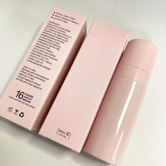 Fondotinta liquido personalizzato a copertura totale, spray fissante a lunga durata